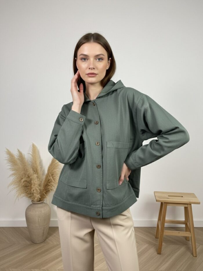 کت زنانه کتان مدل دل آرا كد 017