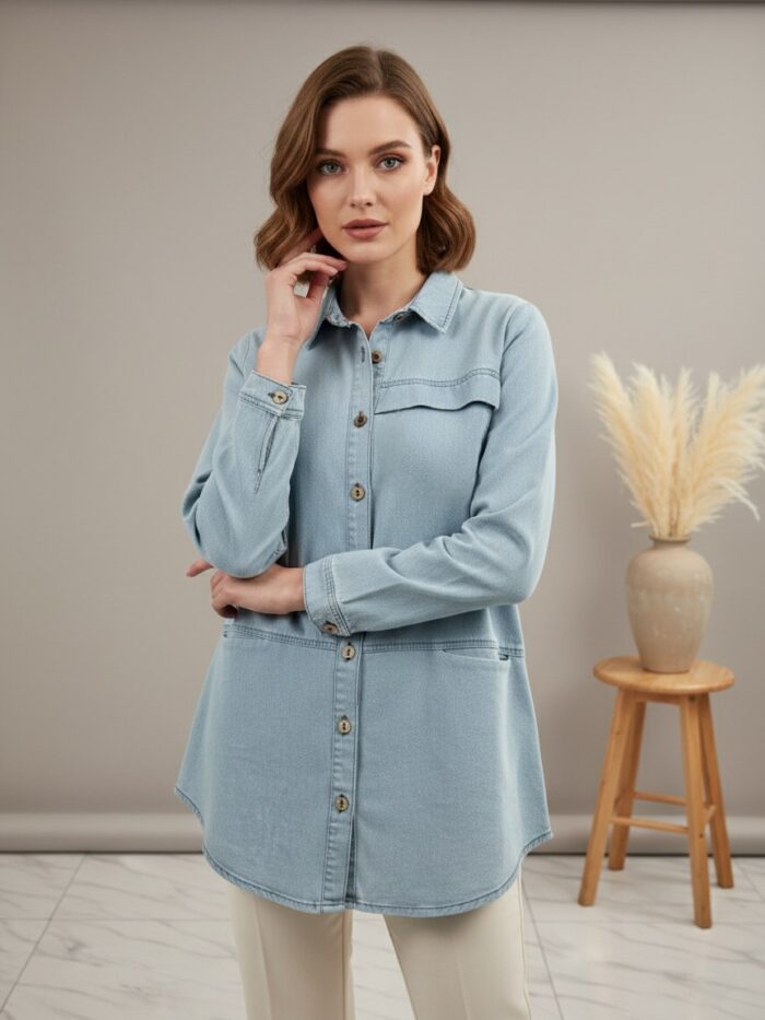 کت زنانه کتان مدل آلیا كد 024